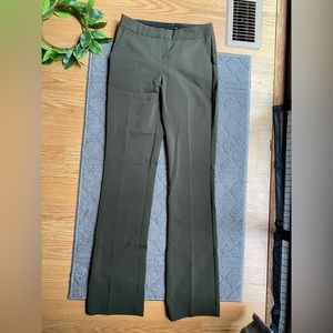 Express Olive Green Straight Leg Columnist Pant